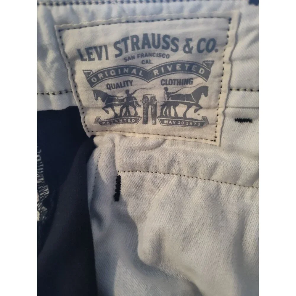 Levis Strauss Men Shorts 40 Black‎ 100% Cotton Chino Casual Outdoor CW-3013